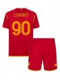 AS Roma Romelu Lukaku #90 Domácí dres pro děti 2023-24 Krátký Rukáv (+ trenýrky)